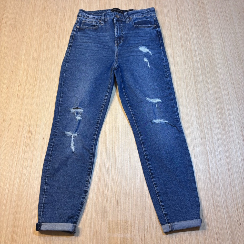 Kendall & Kylie Ripped Denim Skinny Jeans 7/28